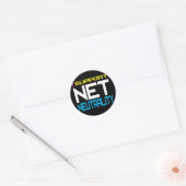 Steun netneutraliteit ronde sticker (Envelop)