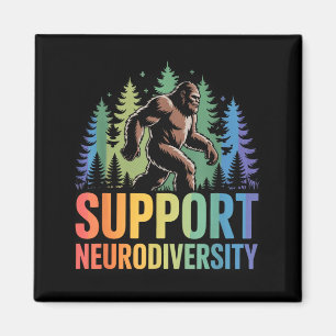 Steun Neurodiversiteit Grappig Bigfoot Autisme ADH Magneet