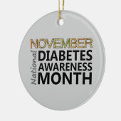 Steun november Nationale Diabetes Bewustmaands Keramisch Ornament (Links)