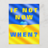 Steun nu Oekraïne voor vrijheid! - Zo niet, wannee Briefkaart (Voorkant)