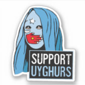 Steun Oeigoeren Sticker (Voorkant)