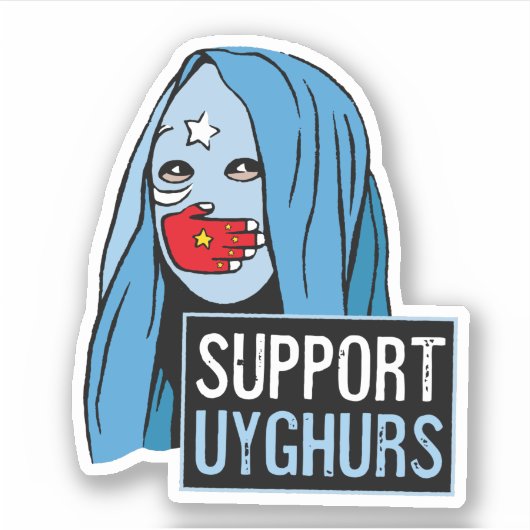 Steun Oeigoeren Sticker (Voorkant)