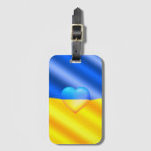 Steun Oekraïense Bagagelabel Oekraïense vlag (Voorkant (verticaal))