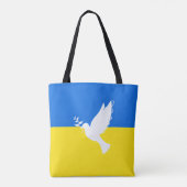 Steun Oekraïense Canvas tas vredesduif Oekraïense  (Achterkant)