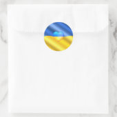 Steun Oekraïense Sticker Oekraïens Vlag Hart (Tas)