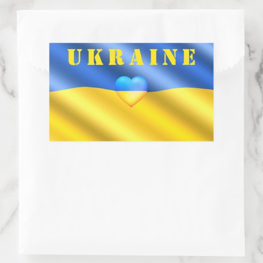 Steun Oekraïense Sticker Oekraïense vlag - Vrijhei (Tas)