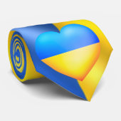 Steun Oekraïense Stropdas Oekraïens Vlag Hart (Opgerold)