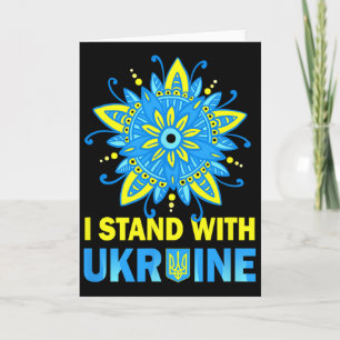 Steun Oekraïense vlag Anti-Putin Geen oorlog Oekra Kaart