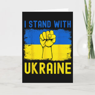 Steun Oekraïense vlag Ik sta achter Oekraïne  Kaart