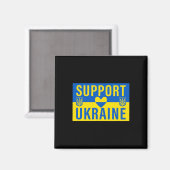 Steun Oekraïense vlag met hart Magneet (Voorkant / Achterkant)