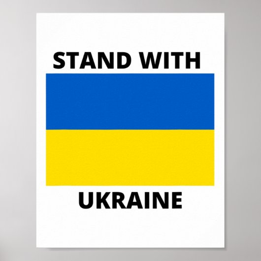 Steun Oekraïne 1 Poster (Voorkant)