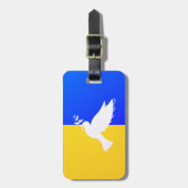 Steun Oekraïne Bagagelabel Peace Dove - Freedom (Voorkant verticaal)