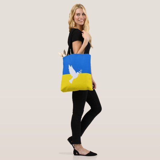 Steun Oekraïne Canvas tas (Op model)