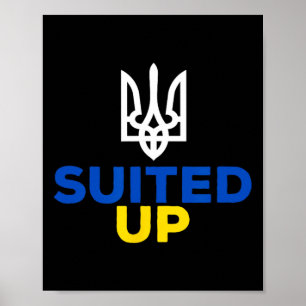 Steun Oekraine Dit Is Mijn Pak Oekraïense Vlag Sui Poster