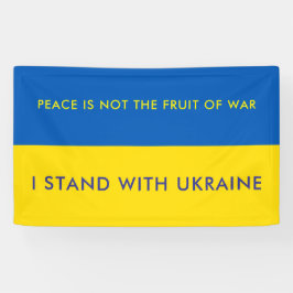 Steun Oekraïne Gepersonaliseerde Patriottische Vla Spandoek