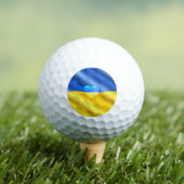 Steun Oekraïne Golfballen Oekraïense vlag hart (Insitu Shirt)
