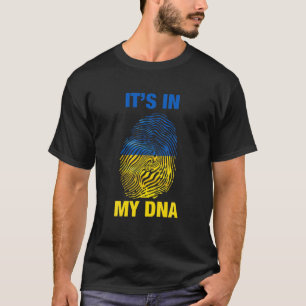 Steun Oekraïne Het zit in mijn DNA-Oekraïense vlag T-shirt