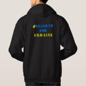 Steun Oekraïne Hoodie Oekraïense vlag kleuren (Achterkant)