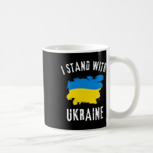 Steun Oekraine Ik Sta Bij Oekraine Oekraïense Vlag Koffiemok