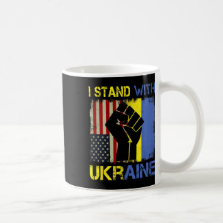 Steun Oekraine Ik Sta Bij Oekraine Oekraïense Vlag Koffiemok