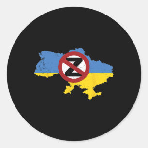 Steun Oekraïne Ik Sta Met Oekraïne 2  Ronde Sticker