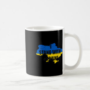 Steun Oekraine Ik Sta Met Oekraine Oekraïense Vlag Koffiemok