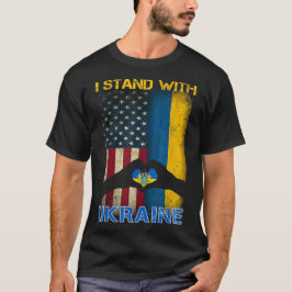 Steun Oekraïne Ik Sta Met Oekraïne Vlag T-shirt