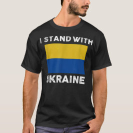 Steun Oekraïne Ik Sta Met Oekraïne Vlag T-shirt