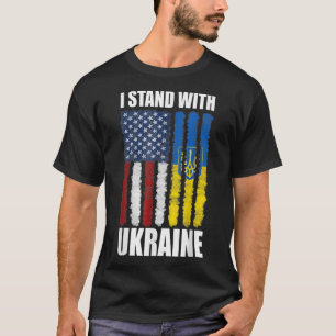 Steun Oekraïne Ik Sta Met Oekraïne Vlag T-shirt