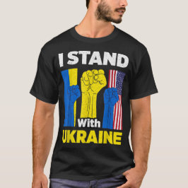 Steun Oekraïne Ik Sta Met Oekraïne Vlag T-shirt