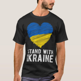 Steun Oekraïne Ik Sta Met Oekraïne Vlag T-shirt