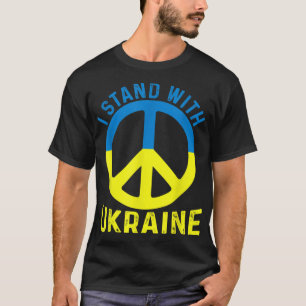 Steun Oekraïne Ik Sta Met Oekraïne Vlag T-shirt
