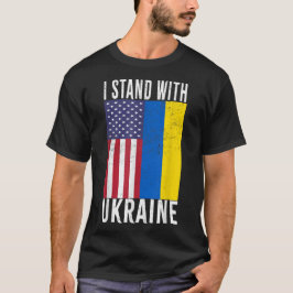 Steun Oekraïne Ik Sta Met Oekraïne Vlag T-shirt