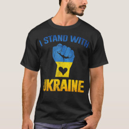 Steun Oekraïne Ik Sta Met Oekraïne Vlag T-shirt
