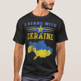 Steun Oekraïne Ik Sta Met Oekraïne Vlag T-shirt