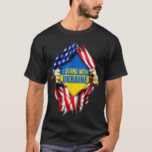 Steun Oekraïne Ik Sta Met Oekraïne Vlag T-shirt