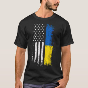 Steun Oekraïne Ik sta voor de Oekraïense vlag T-shirt