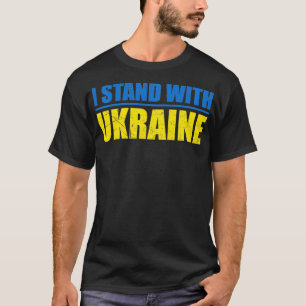 Steun Oekraïne Ik sta voor Oekraïne Fla T-shirt