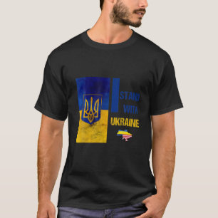 Steun Oekraïne Ik sta voor Oekraïne Fla T-shirt