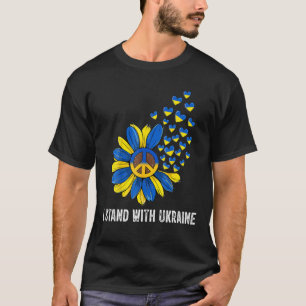 Steun Oekraïne Ik sta voor Oekraïne Fla T-shirt