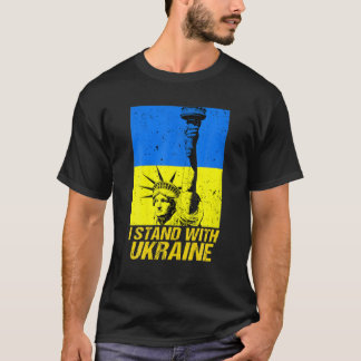 Steun Oekraïne Ik sta voor Oekraïne Fla T-shirt