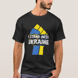 Steun Oekraïne Ik sta voor Oekraïne Fla T-shirt