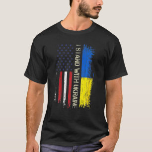 Steun Oekraïne Ik sta voor Oekraïne Fla T-shirt