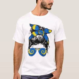 Steun Oekraïne Ik sta voor Oekraïne Flag Tie Dye T-shirt