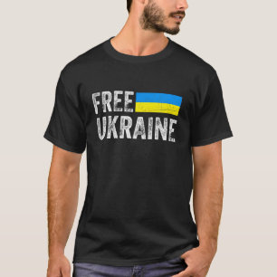 Steun Oekraïne Ik sta voor Oekraïne Vrij Vrij Oekr T-shirt