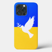 Steun Oekraïne iPhone Case Peace Dove - Vrijheid (Achterkant)