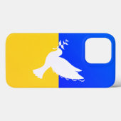 Steun Oekraïne iPhone Case Peace Dove - Vrijheid (Achterkant (horizontaal))