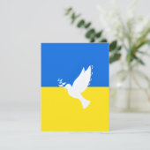 steun oekraïne Kaart vredesduif-vrijheid (Staand voorkant)