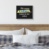 Steun Oekraïne "KARMA komt in twee kleuren" Print (Insitu (Slaapkamer))