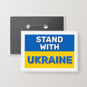 Steun Oekraïne Knop Button (Voorkant / Achterkant)